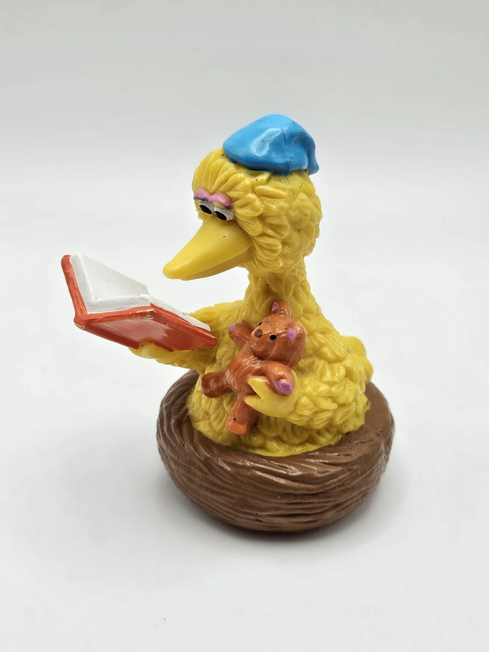 VINTAGE Applause Sesame Street Big Bird Snuffleupagus PVC Figure Set